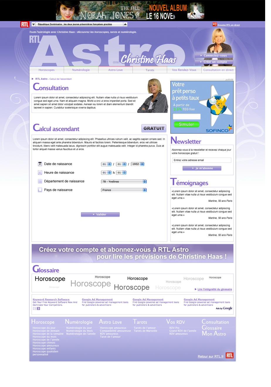 Calcul Ascendant RTL Astro