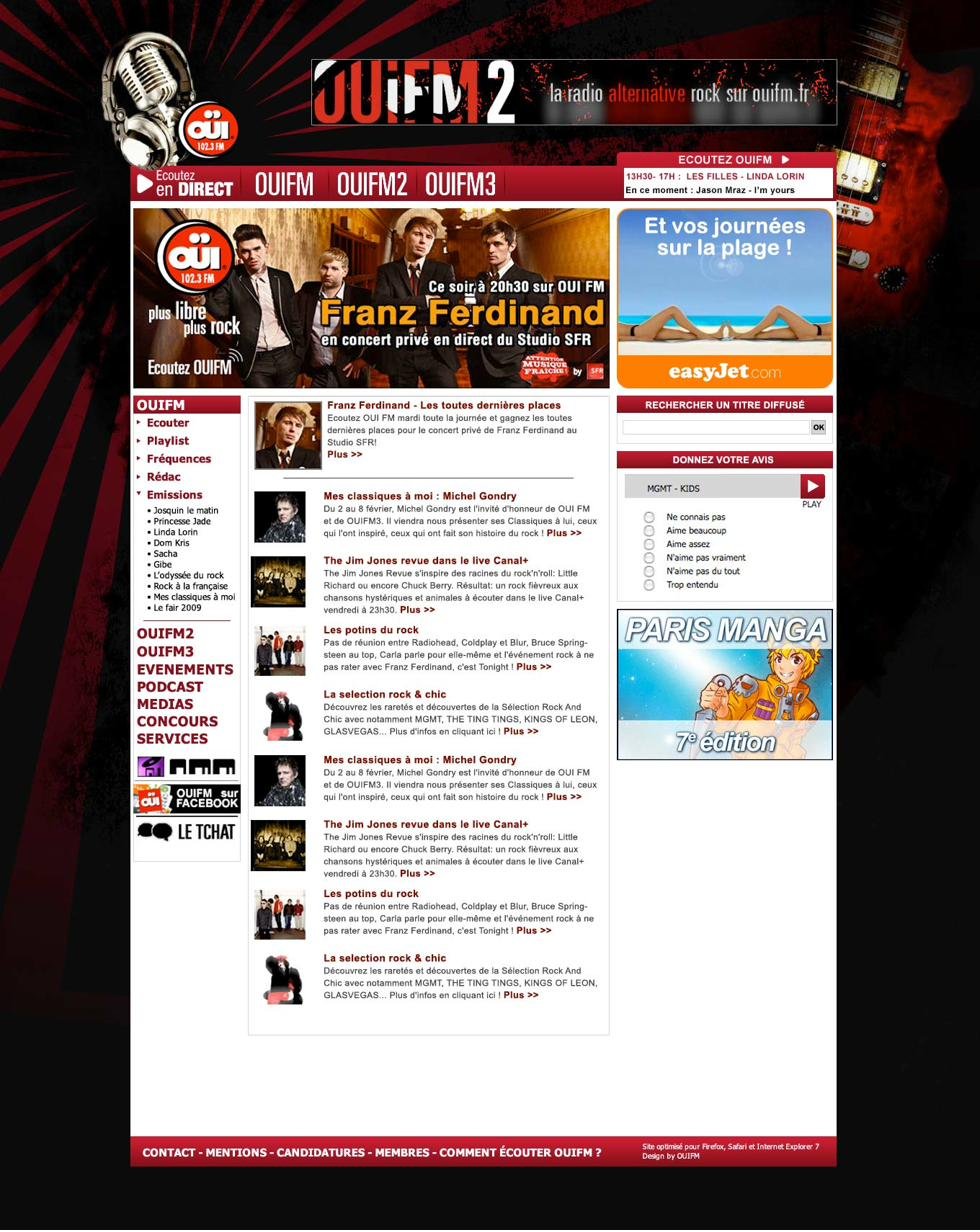 Homepage OUI FM