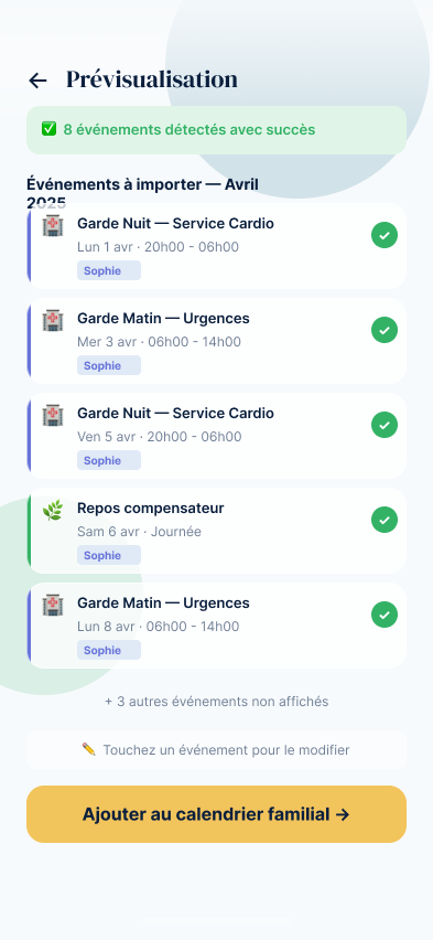 Planning importé avec succès