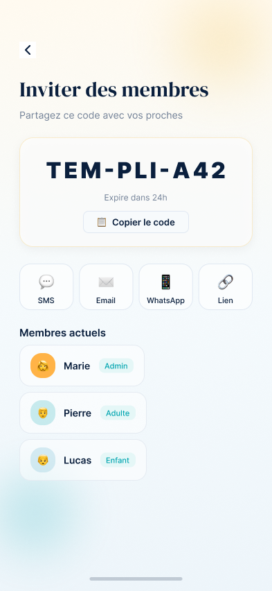 Inviter des membres